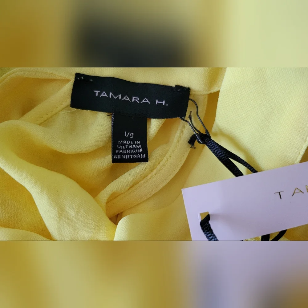 NWT Sunshine Yellow Halter Top - Size Large - Picture 5 of 10